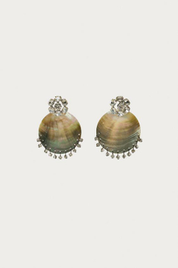 ZARA X MARISA BERENSON СЕРЬГИ С КАМНЯМИ , СЕРЫЙ