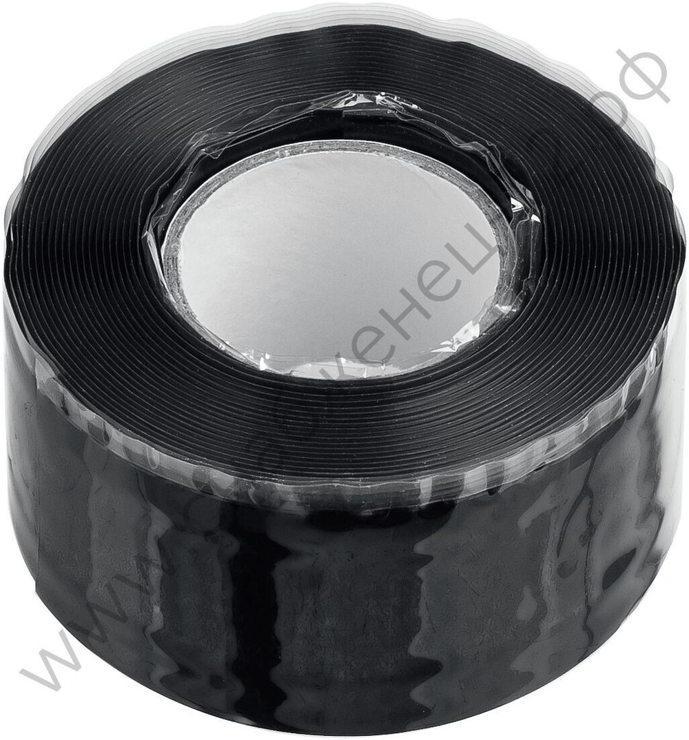 ЗУБР Силикон 3м х 25мм, 12 Атм 30 000 В черная, Самослипающаяся аварийно-ремонтная лента, ПРОФЕССИОНАЛ (12381-2)