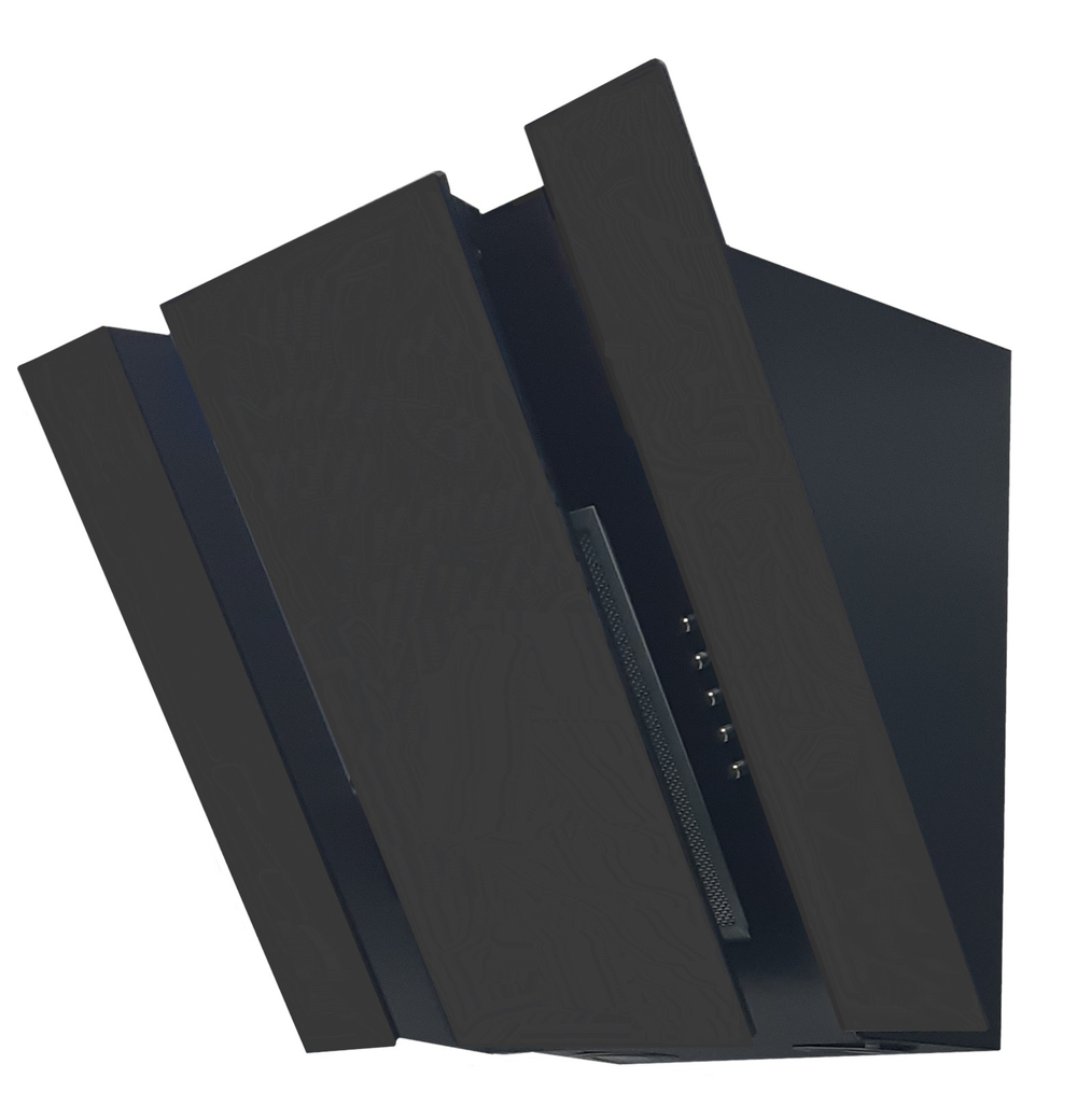 Вытяжка CIARKO SBM II 600 Black/чёрн стекло, галоген, кноп, 600 м3/ч