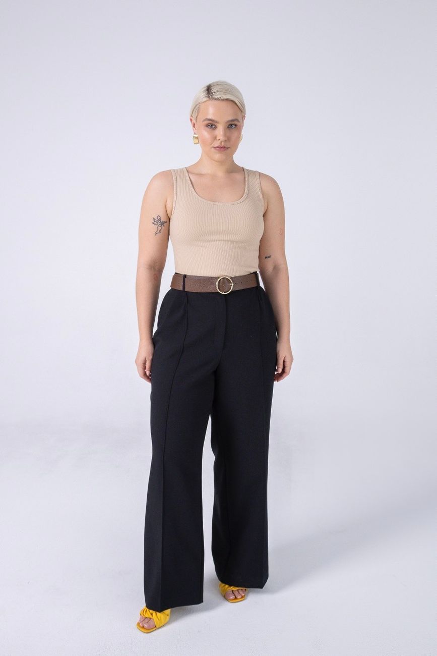 Майка трикотажная, бежевый