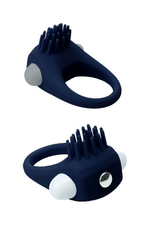 Синее эрекционное виброкольцо STIMU RING (Цвет: синий)