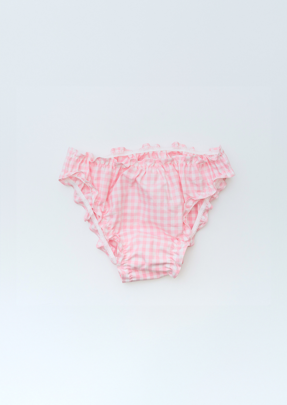 Ruffled gingham bloomers