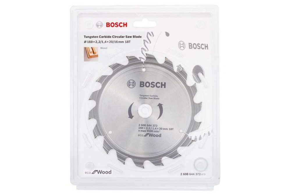 Пильный диск ECO WOOD (160x20 мм; 18T) Bosch 2608644372
