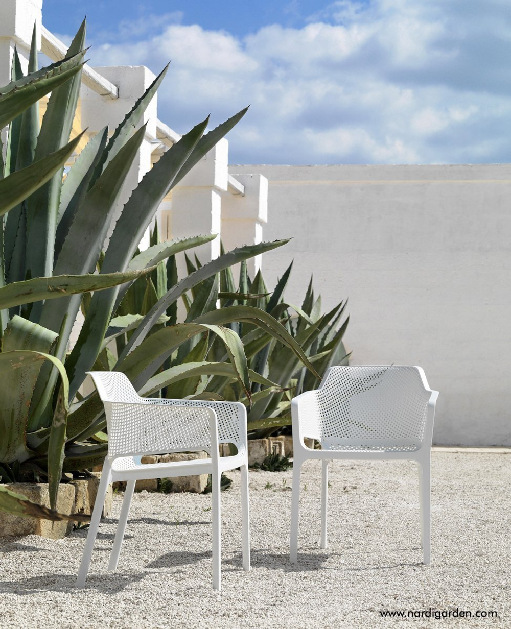 Комплект пластиковой мебели Nardi Step Net, белый