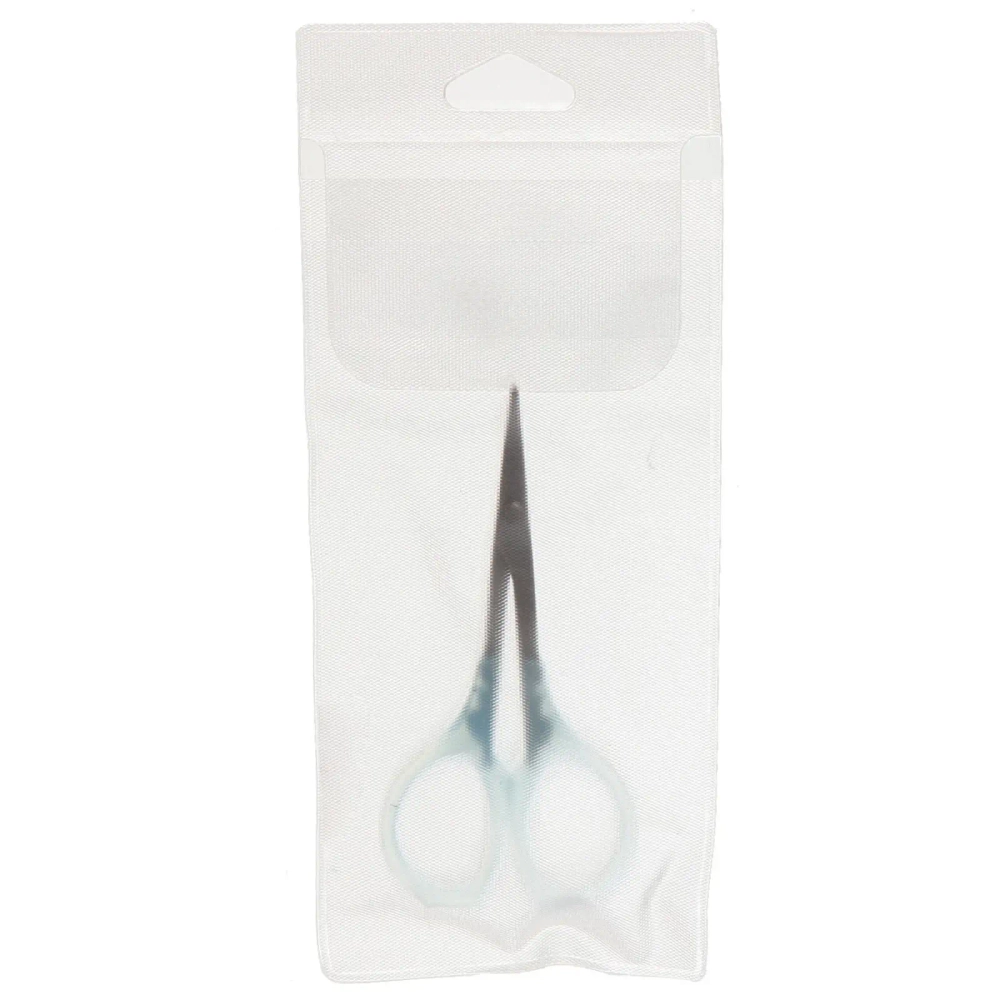 Ножницы маникюрные в чехле «Эстетика», овальные кольца, классические, с пластиковыми ручками 8,5см