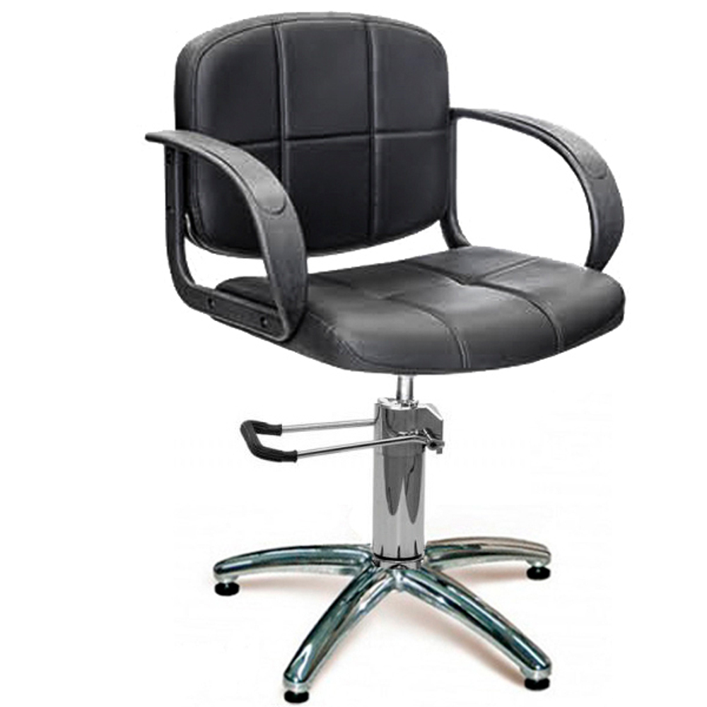 ПОД ЗАКАЗ: Кресло Стандарт черное гидравлика хром пятилучье