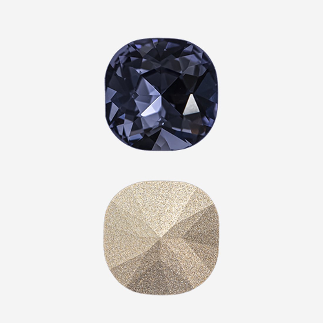 Кристалл Кушон (Сushion), оттенок "Tanzanite", 12мм