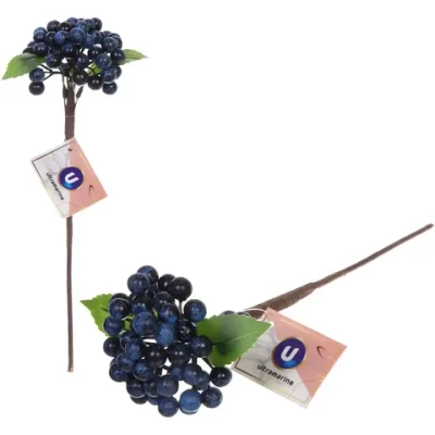 Муляж «Ветка голубики» 30см