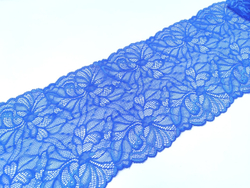 Эластичное кружево, 18 см, ярко-синее, (Арт: EK-2529), м