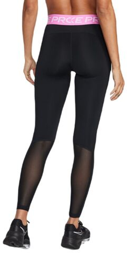 Женские леггинсы Nike Pro 365 Tight - black/playful pink/white