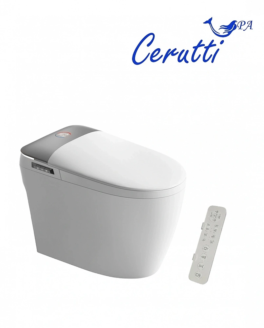 Унитаз напольный Ceruttispa ЭРСИЛИЯ (ERSILIA) Smart CT10616 с дистанционным управлением (680x400x470)
