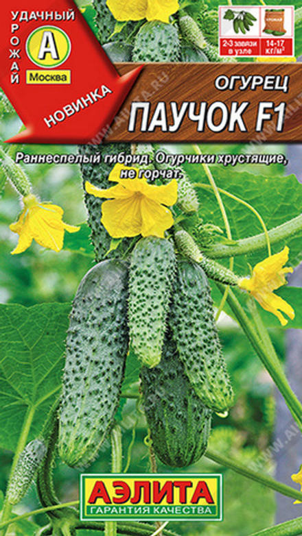 Огурец "G. Паучок F1" 10шт, Россия.