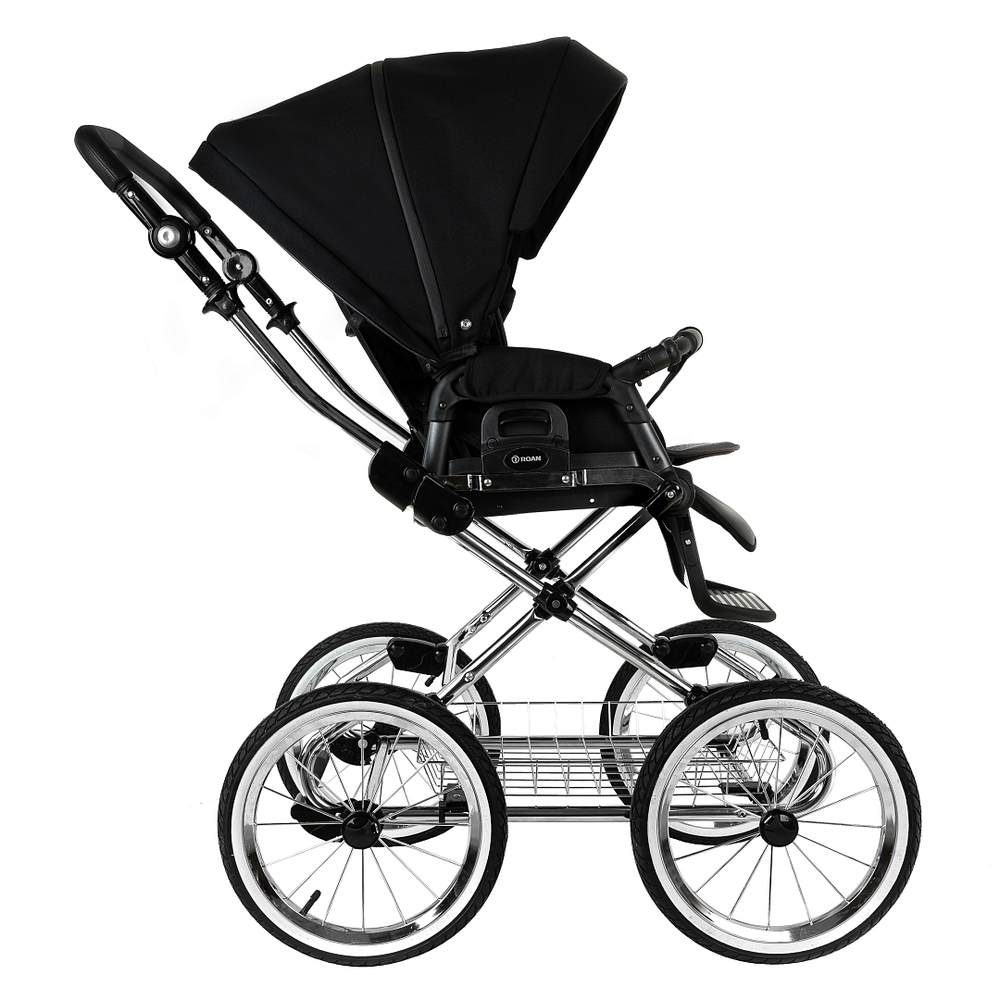 Коляска 2 в 1 ROAN BASS NEXT 2.0 CLASSIC d14 Caviar