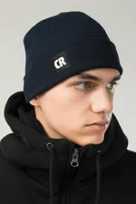 Шапка Двуслойная Fat Beanie Синяя Чернильная