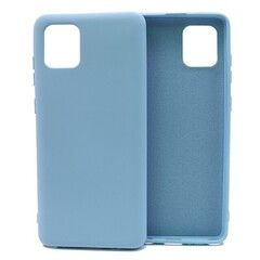 Силиконовый чехол Silicone Cover для Samsung Galaxy Note 10 Lite 2020 (Серо-голубой)