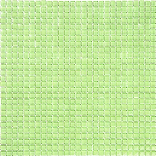 VPC-045 Стеклянная мозаичная плитка чип 10 мм Vidromar Pure color зеленый светлый квадрат глянцевый