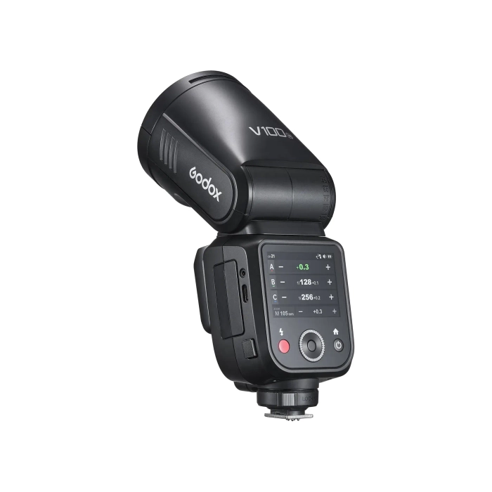 Вспышка накамерная Godox V100N TTL с круглой головкой для Nikon