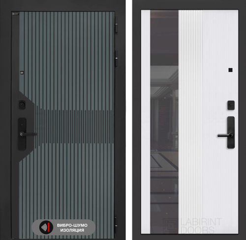 Смартлаб 32 белый рельеф софт с тонированным зеркалом