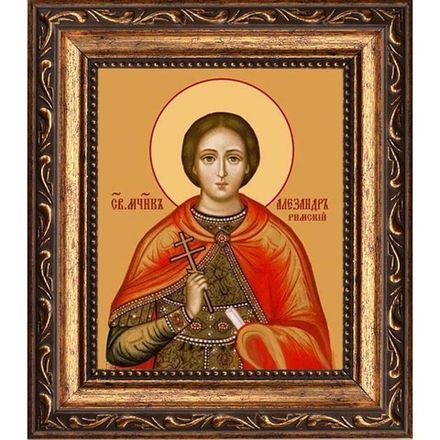 Александр Римский мученик. Икона на холсте.