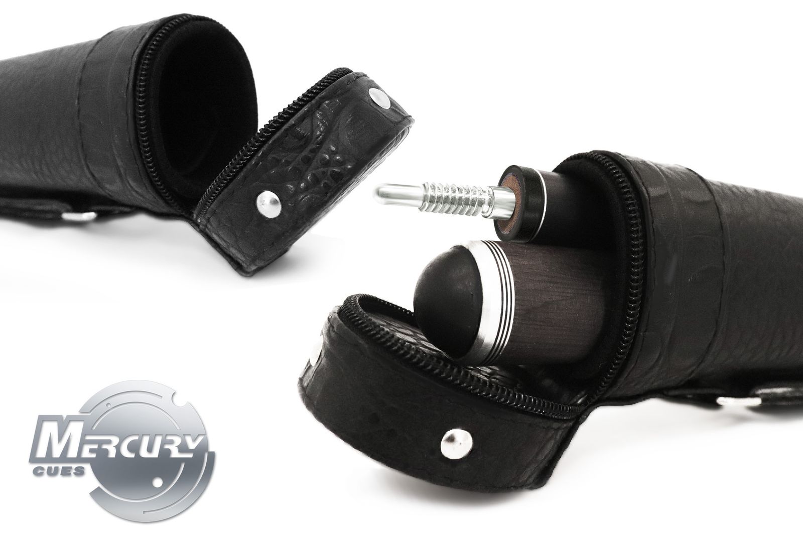 Тубус на 1 кий Perfect (1 карман) (черный crocodile (№606)) фото №26