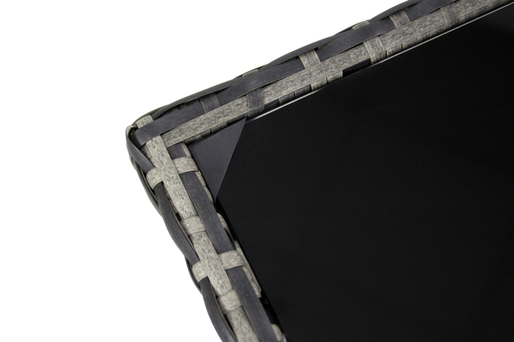 Набор мебели Garden Story Нестор 3 уп. (стол + 4 Стул Garden Storyа ротанг серый, подушки серые)