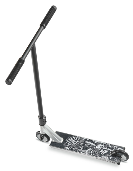 Самокат трюковый Fahrenheit F6 серебристый/черный