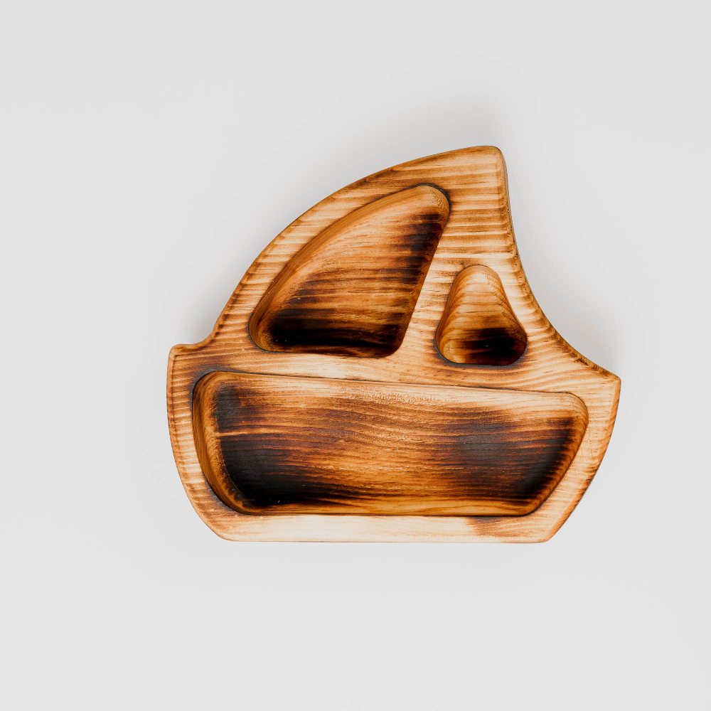 Менажница "Кораблик" из Сибирского кедра