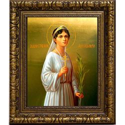 Ольга Романова, великая княжна, страстотерпица. Икона на холсте.