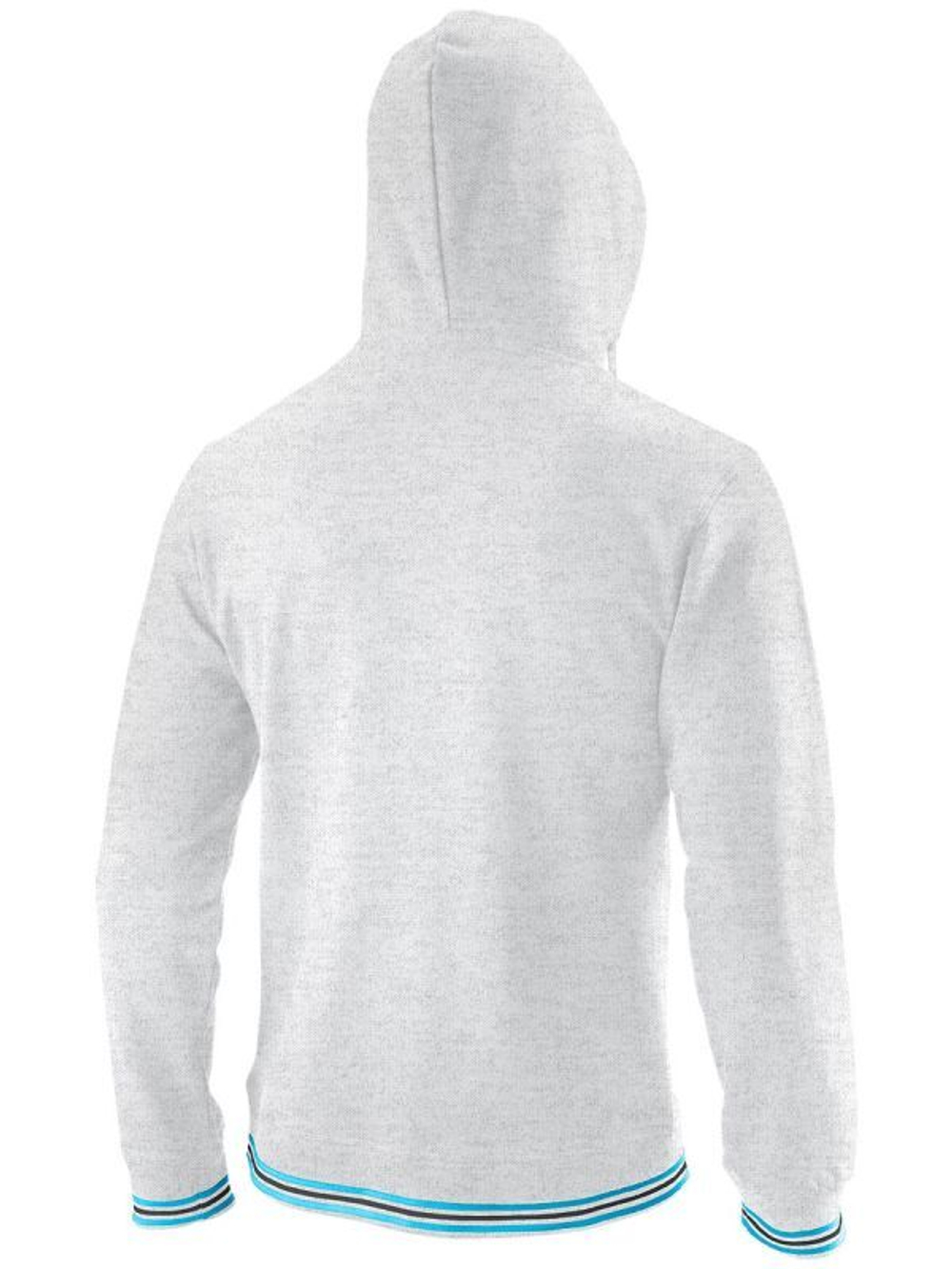 Мужская теннисная кофта Wilson Chi Script PO Hoody-Slimfit M - white