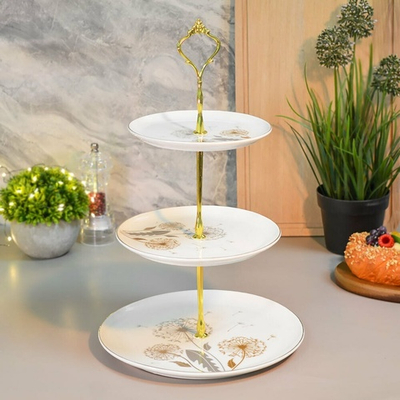 Фруктовница 3-х ярусная "Одуванчики" круг (00113495)