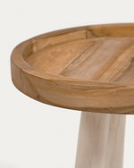 Приставной столик Glenda из массива тика Ø 35 см