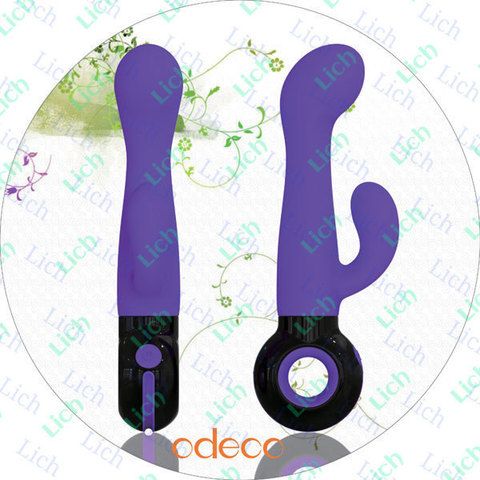 Фиолетовый вибратор Nambi с LED подсветкой, 19 см