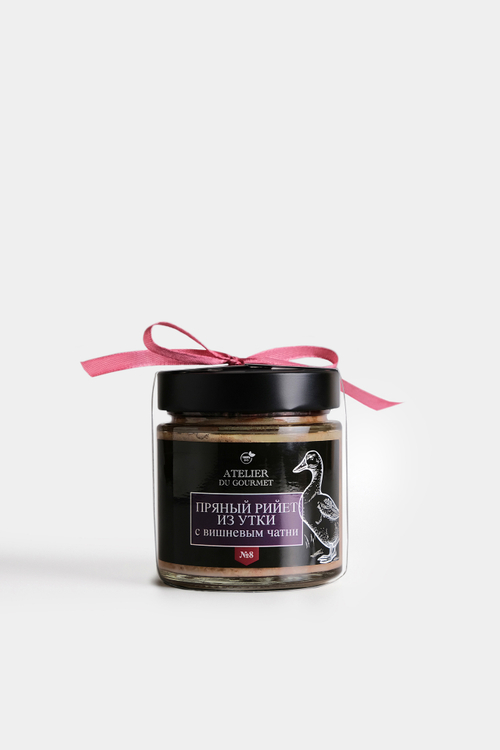 Пряный рийет из утки с вишневым чатни