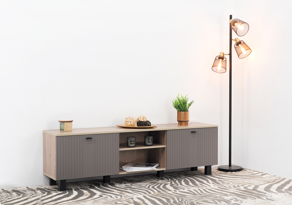 Тумба под ТВ Олива ТБ-09 Муссон софт (серый) MF14