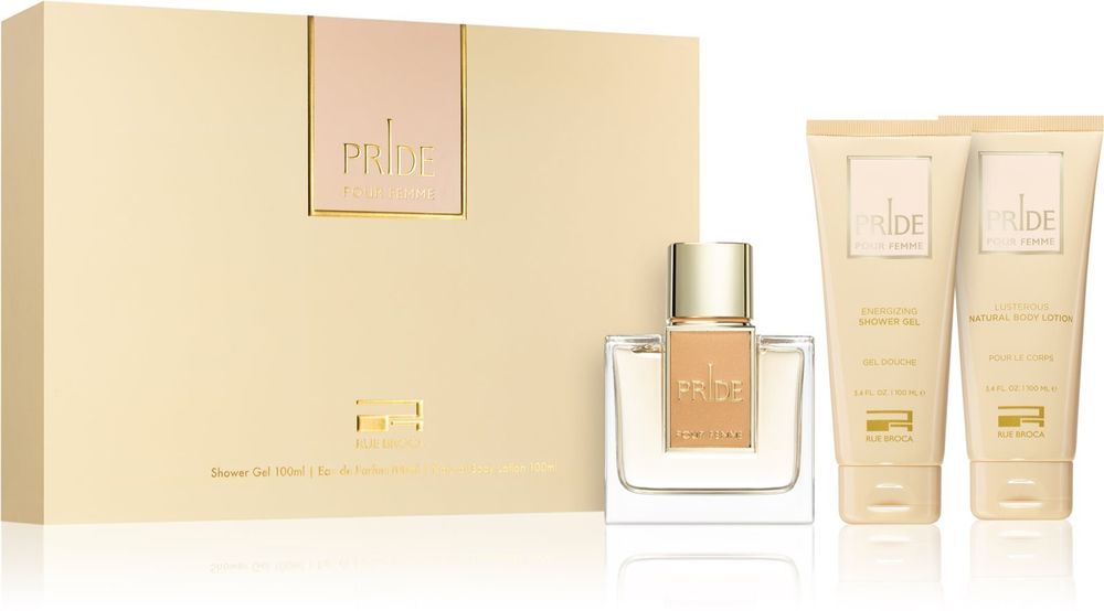 Rue Broca eau de parfum 100 мл + гель для душа 100 мл + лосьон для тела 100 мл Pride Pour Femme