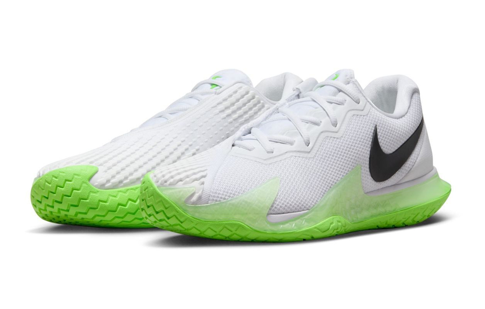 Кроссовки теннисные Nike Zoom Vapor Cage 4 Rafa - white/black/action green/lemon twist