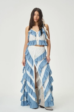 Юбка Джипси голубая