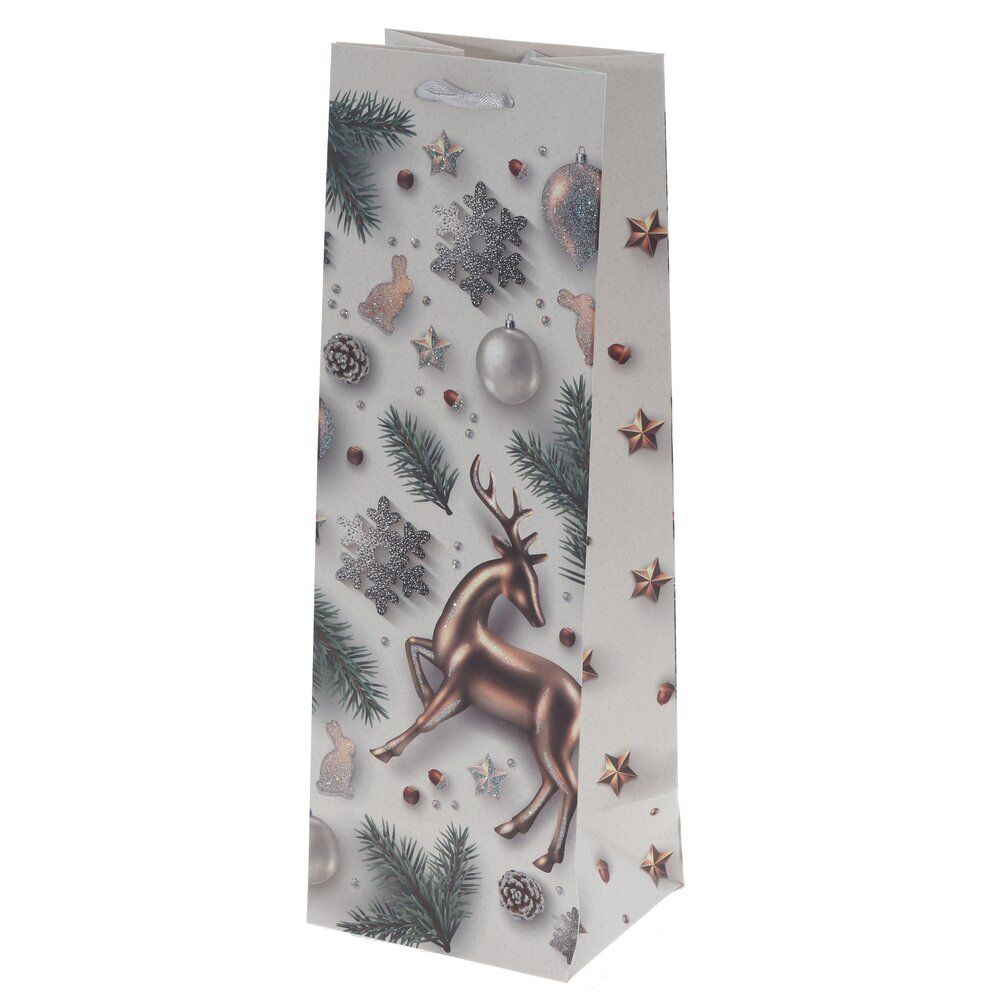 GAEM Пакет подарочный (бумага 210г/м2, блок 12шт), L12 W10 H35 см, 4в.