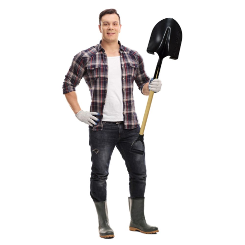 Лопата Tramontina 77416424 штыковая для почвы из углеродистой стали рукоятка 71 см эвкалипт | Tramontina