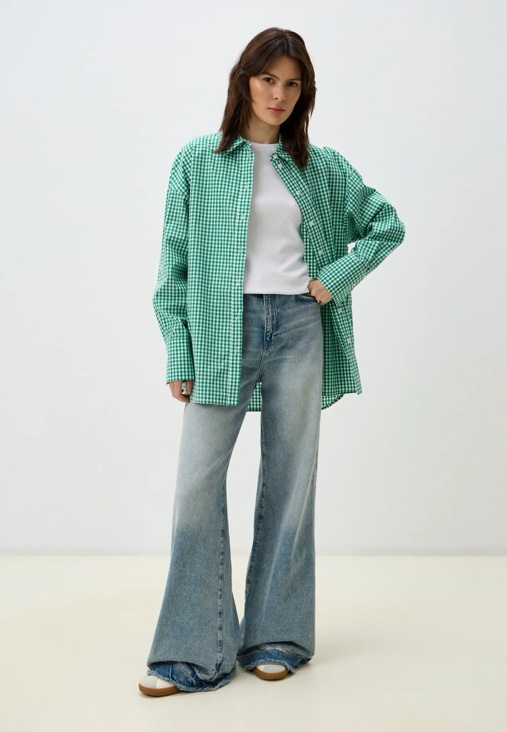 Рубашка в клетку виши