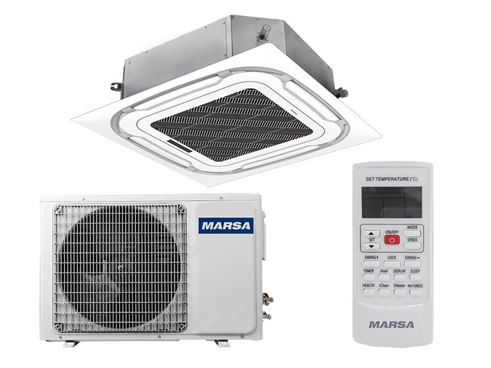 Полупромышленный кассетный кондиционер Marsa MRK-UHA2N/A2NE-W MRK-24UHA2N/MRK-24HA2NE-W на 70 м²
