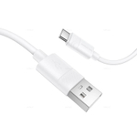 Borofone BX123 Leya силиконовый зарядный дата кабель Type-C (white)