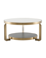 Журнальный столик Калисто 90*90 см светлая и темная керамика