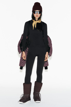 ZARA ТЕРМОФУТБОЛКА SKI COLLECTION, ЧЕРНЫЙ