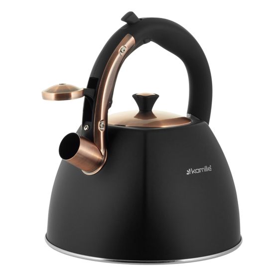 Чайник 3 л. из нержавеющей стали со свистком Kamille KM 0864