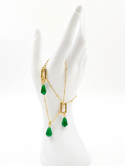 Комплект серьги и подвеска из натурального камня агат