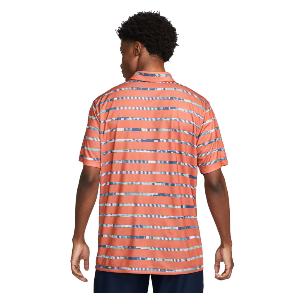 Мужское теннисное поло Nike Dri-Fit Graphic Polo M - Оранжевый