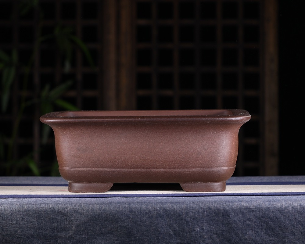Состаренный неглазурованный горшок для бонсай высокого качества (исинская керамика) | 40.0*32.0*15.0