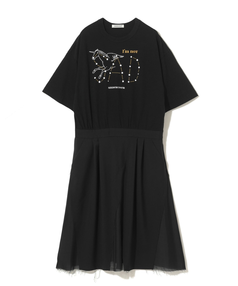 UNDERCOVER ПЛАТЬЕ ЧЕРНОЕ I'M NOT SAD