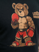 Футболка спортивная хлопковая мужская черная LEGENDA Плюшевая сила